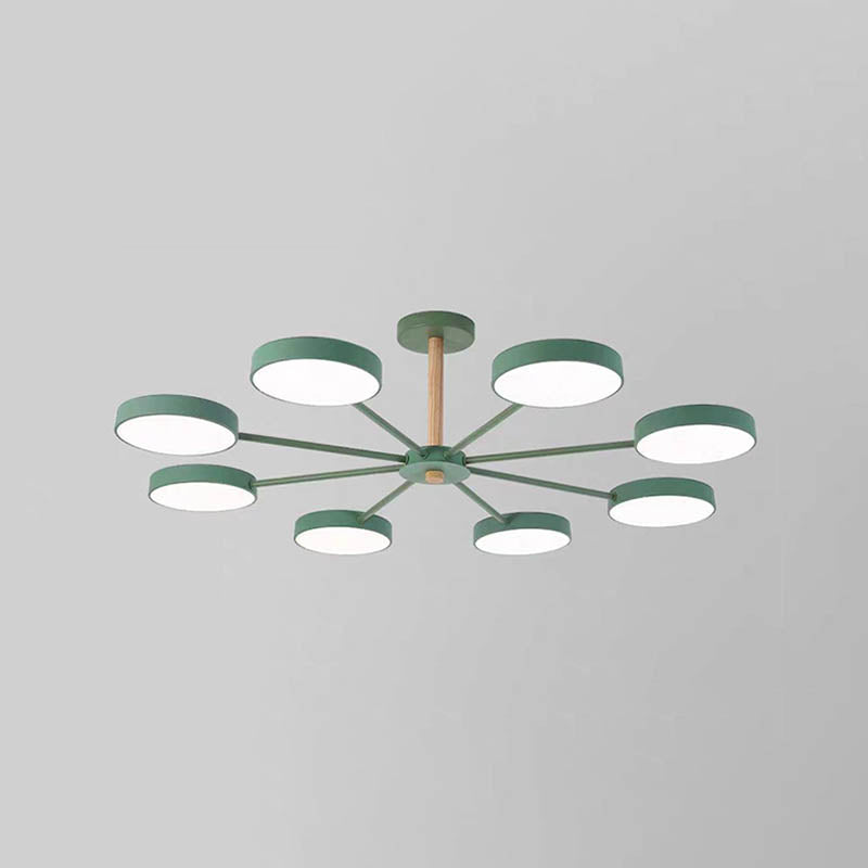 Lámparas de lámpara de lámpara de metal de forma de geometría de estilo contemporáneo