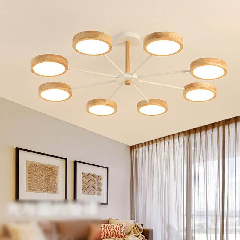 Lámparas de lámpara de lámpara de metal de forma de geometría de estilo contemporáneo