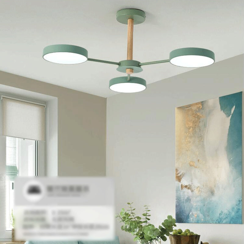 Lámparas de lámpara de lámpara de metal de forma de geometría de estilo contemporáneo