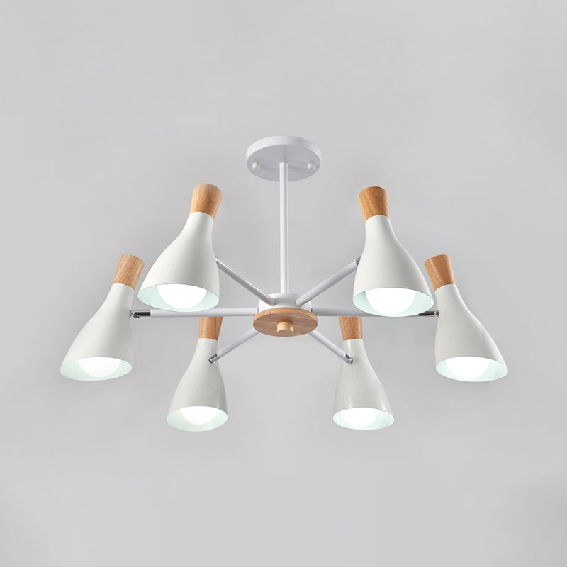 Luces de lámpara de lámpara de campana accesorios de iluminación de lámpara de metal contemporáneo