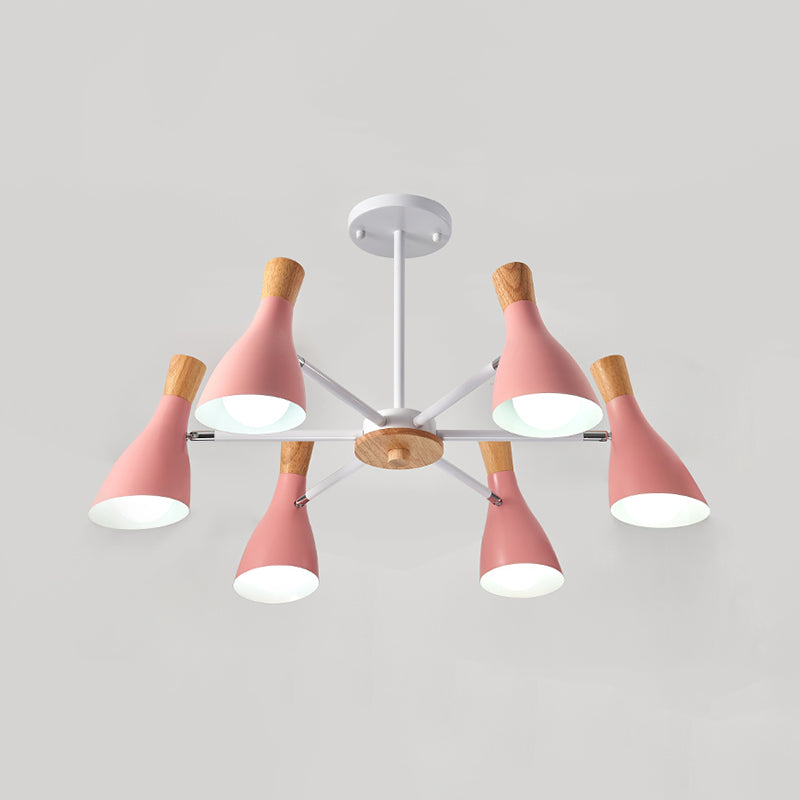 Luces de lámpara de lámpara de campana accesorios de iluminación de lámpara de metal contemporáneo