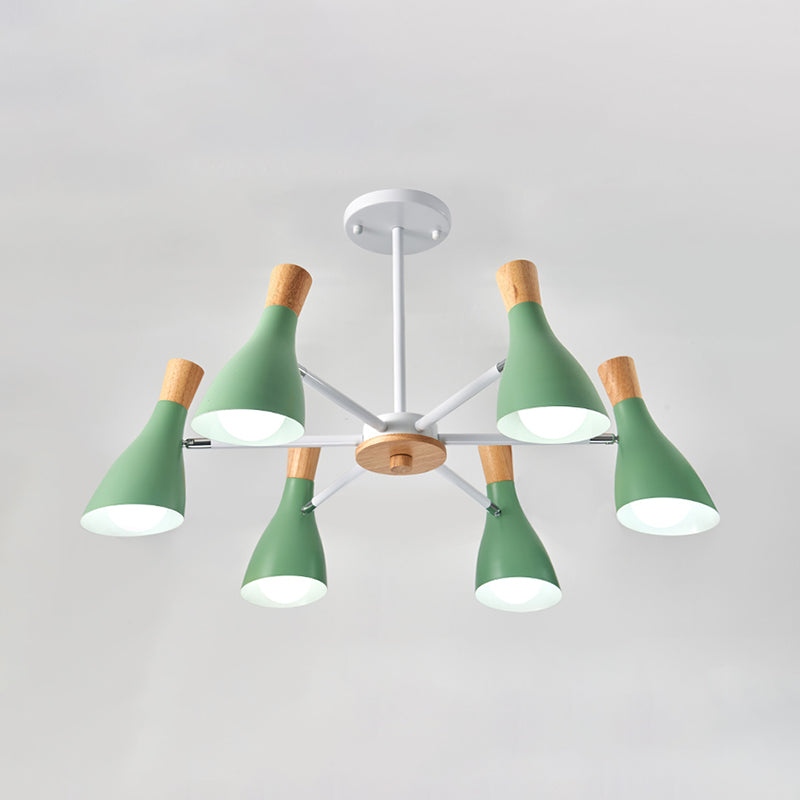 Luces de lámpara de lámpara de campana accesorios de iluminación de lámpara de metal contemporáneo