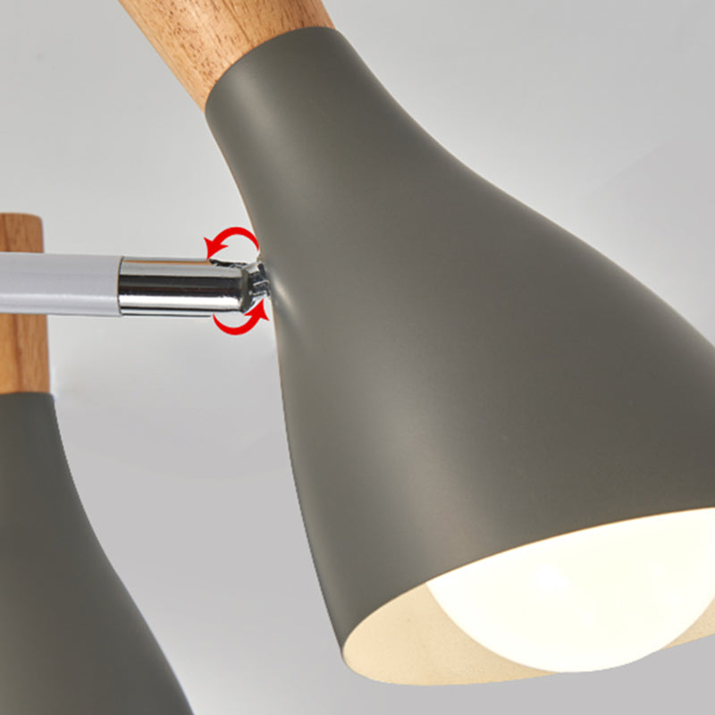 Luces de lámpara de lámpara de campana accesorios de iluminación de lámpara de metal contemporáneo