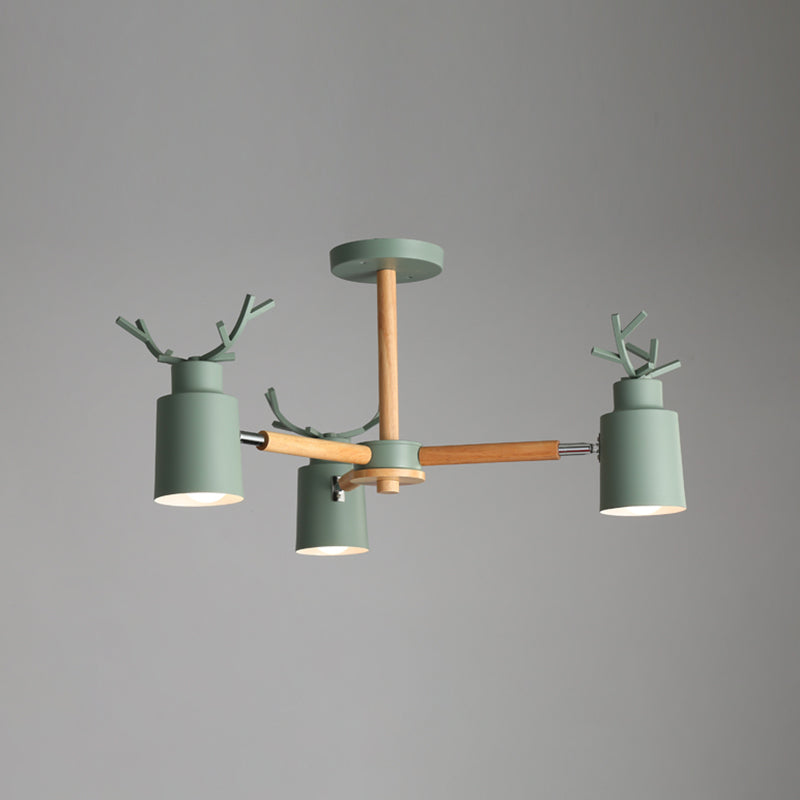 Luces de araña de forma de asta de forma de lámpara de metal moderna accesorios de iluminación