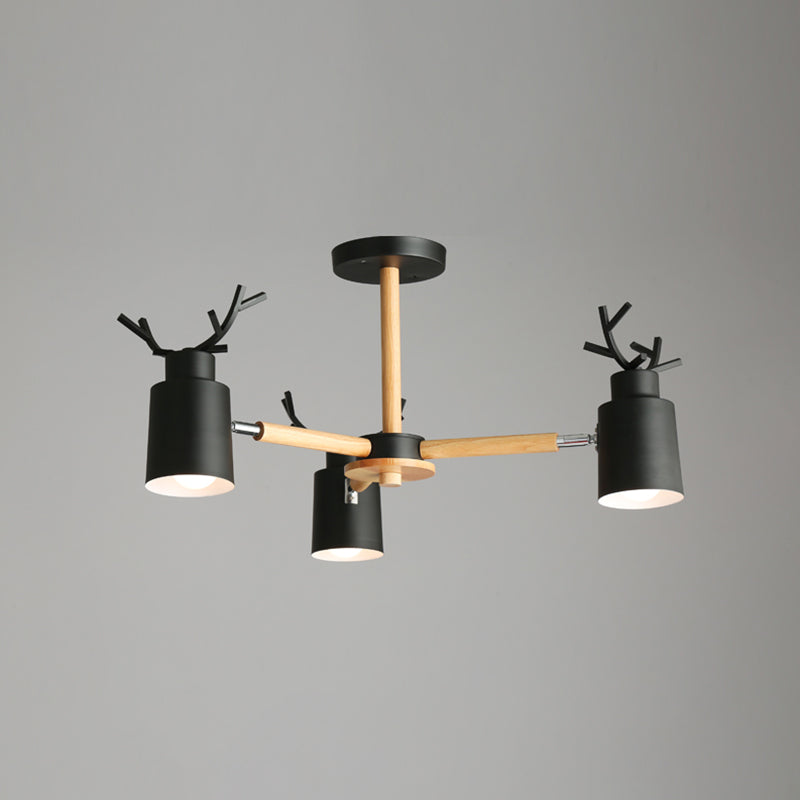 Luces de araña de forma de asta de forma de lámpara de metal moderna accesorios de iluminación