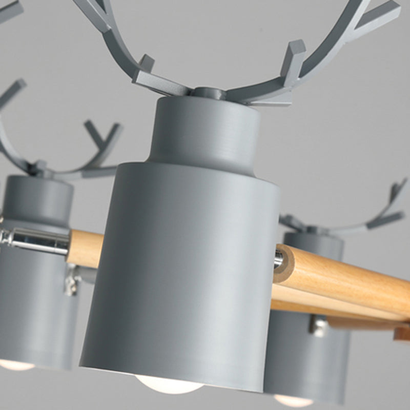 Luces de araña de forma de asta de forma de lámpara de metal moderna accesorios de iluminación