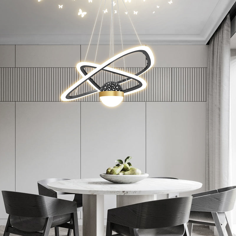 Triangle Shape Chandelier Lights Modern Metal Chandelier Éclairage d'éclairage