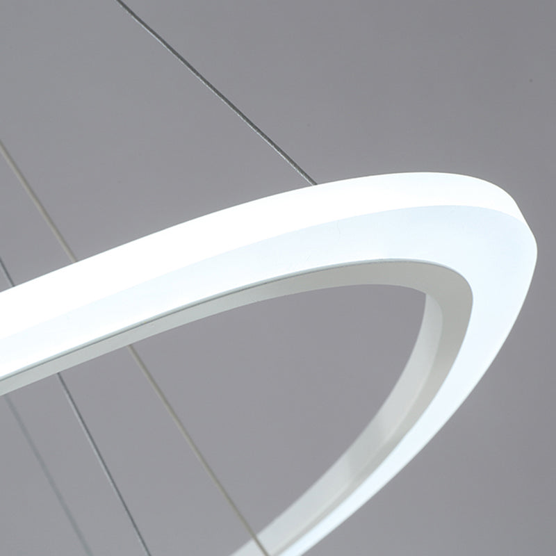 Luces de lámpara de araña de forma de triángulo contemporáneo accesorios de iluminación de araña de metal en blanco