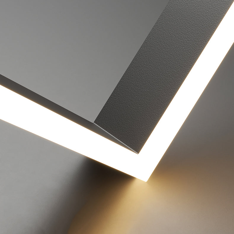 Lumières de lustre en forme carrée moderne