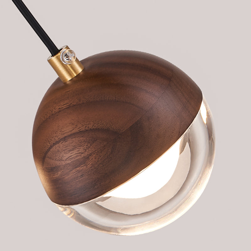 Dining Room Wood Hanging Ceiling Light Modern Ceiling Pendant Light with 1 Light
