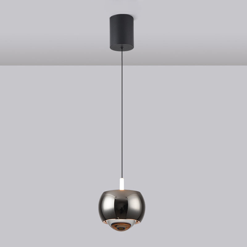 Round Metal Hanging Pendant Light Nordic LED Suspension Pendant Light