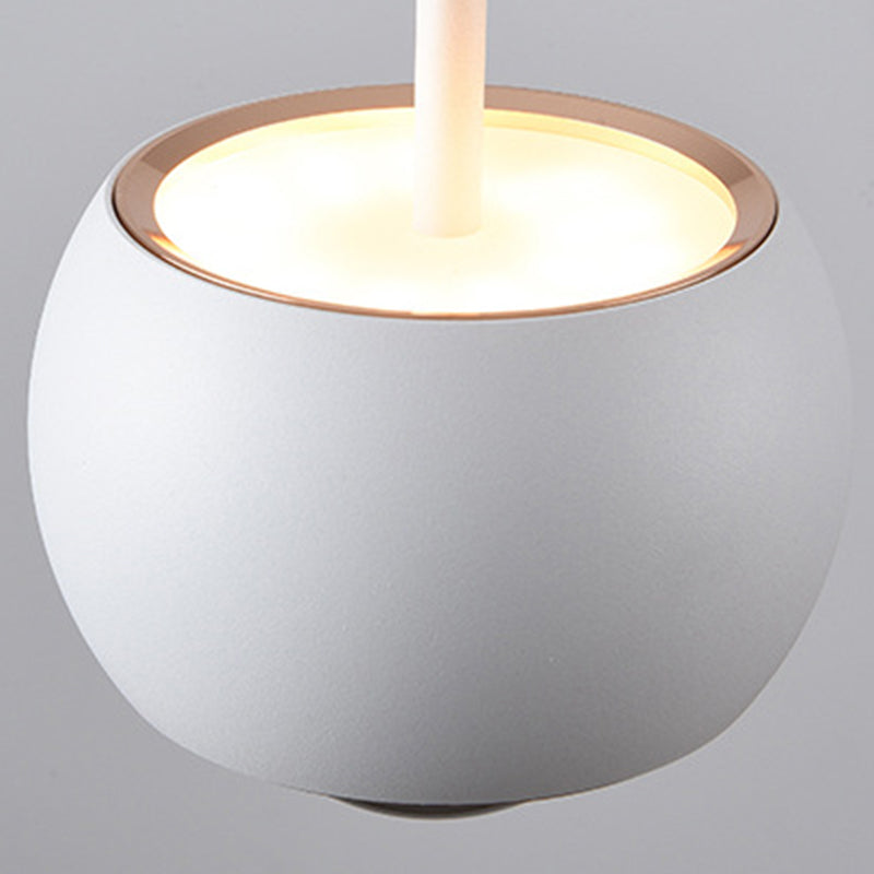 Round Metal Hanging Pendant Light Nordic LED Suspension Pendant Light