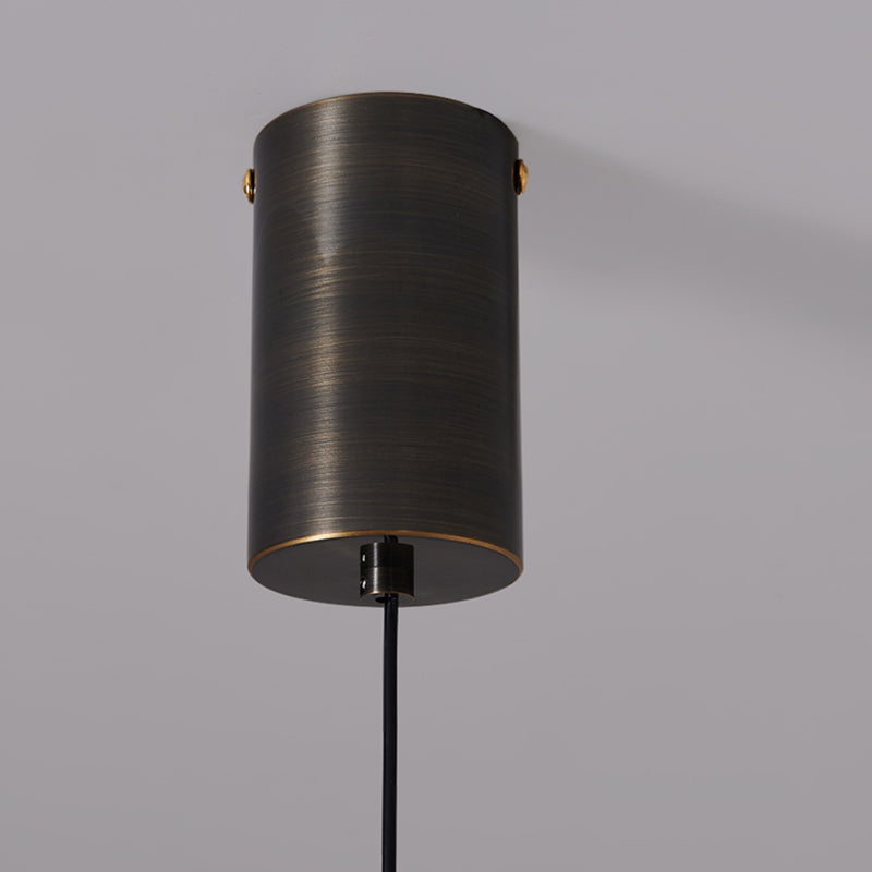 Linear Shape Metal Pendant Light Modern Style 1-Light Hanging Lamp