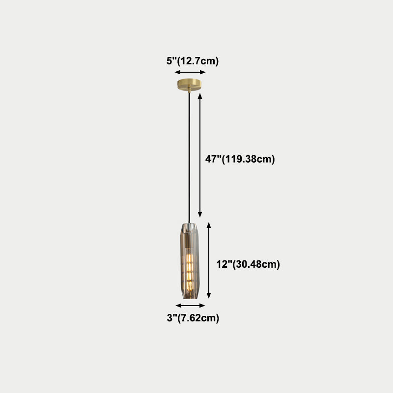 Modern Minimalist Hanging Light Crystal Pendant Lighting Fixture for Dining Room