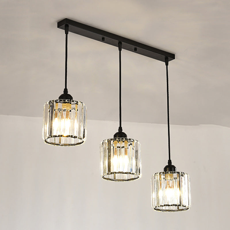Modern Minimalist Hanging Light Crystal Pendant Lighting Fixture for Kitchen