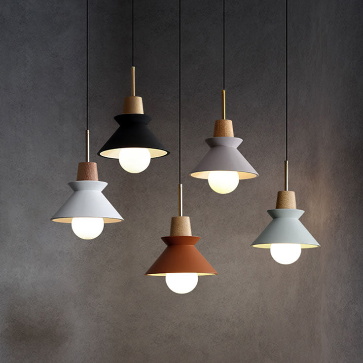 Apparecchio di illuminazione a sospensione in legno minimalista moderno a sospensione