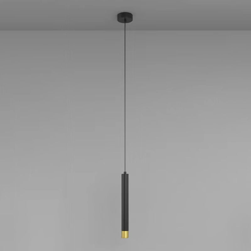Forma in metallo a forma di cilindro Luci a sospensione Modern Style Apparecchi di illuminazione a sospensione