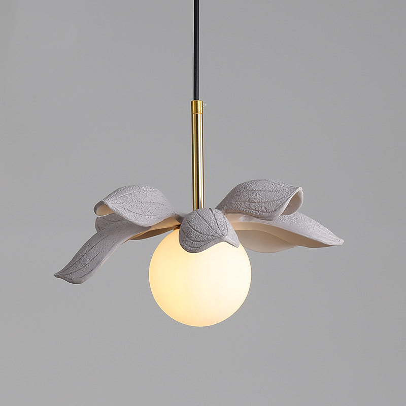 Modern Style Ball Down Lighting Glass 1 Light Hanging Lamp Kit