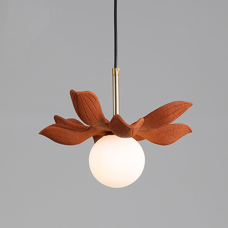 Modern Style Ball Down Lighting Glass 1 Light Hanging Lamp Kit