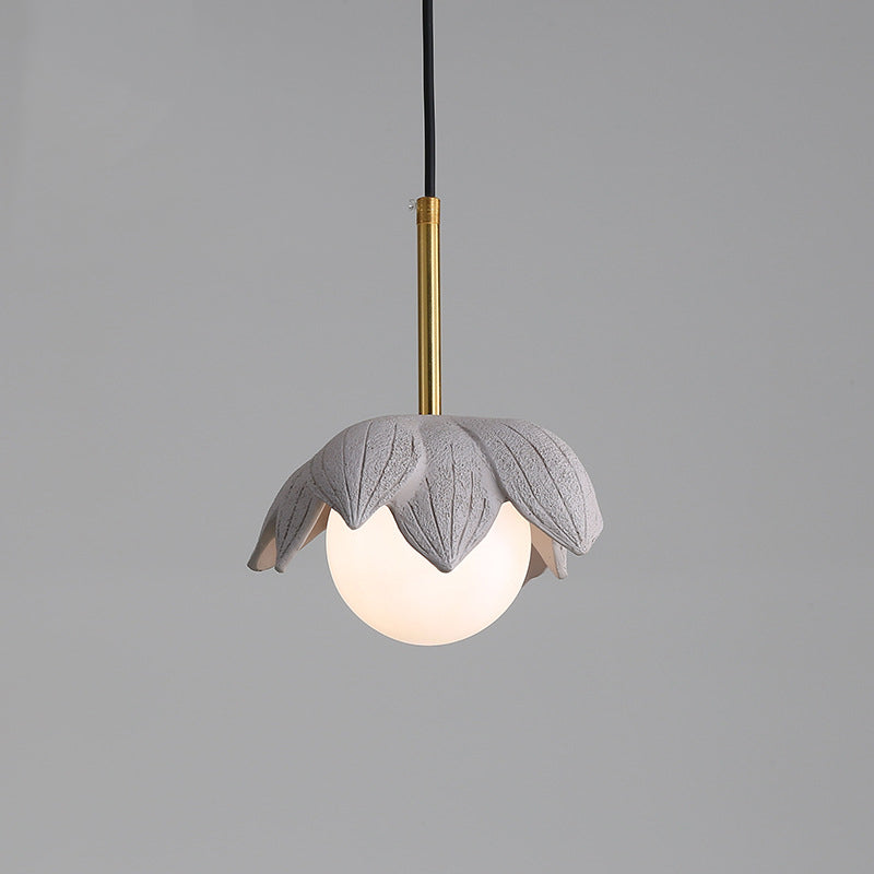 Modern Style Ball Down Lighting Glass 1 Light Hanging Lamp Kit