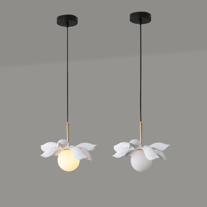 Modern Style Ball Down Lighting Glass 1 Light Hanging Lamp Kit