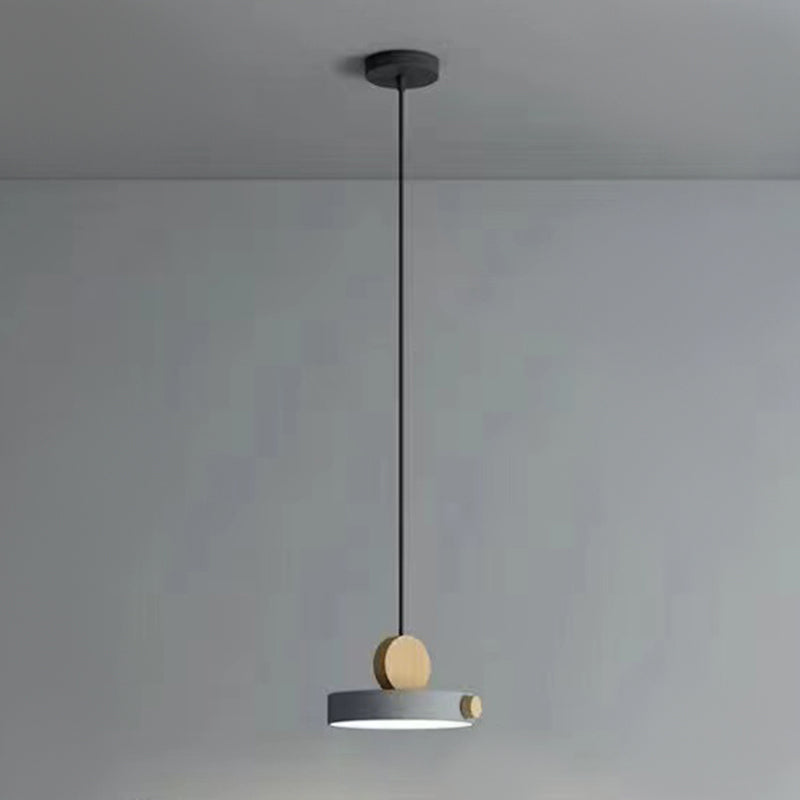 Moderne stijl Round Down Lighting Wood Multi Lights Hangende plafondlampen
