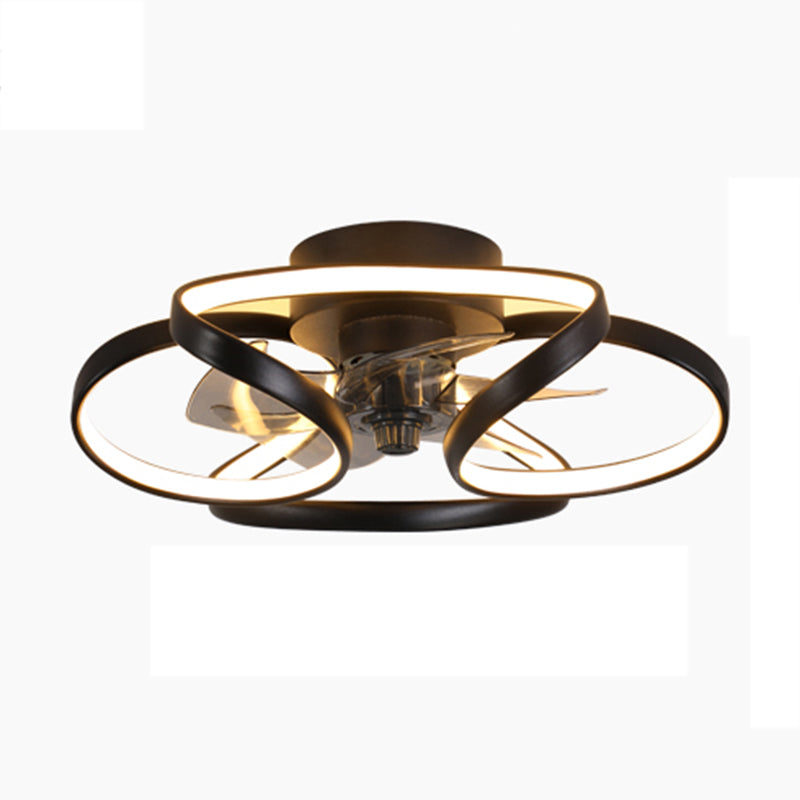 Ventola a led lineare contemporanea luce semplice lampadina a filo per soggiorno