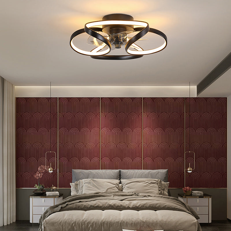Ventola a led lineare contemporanea luce semplice lampadina a filo per soggiorno