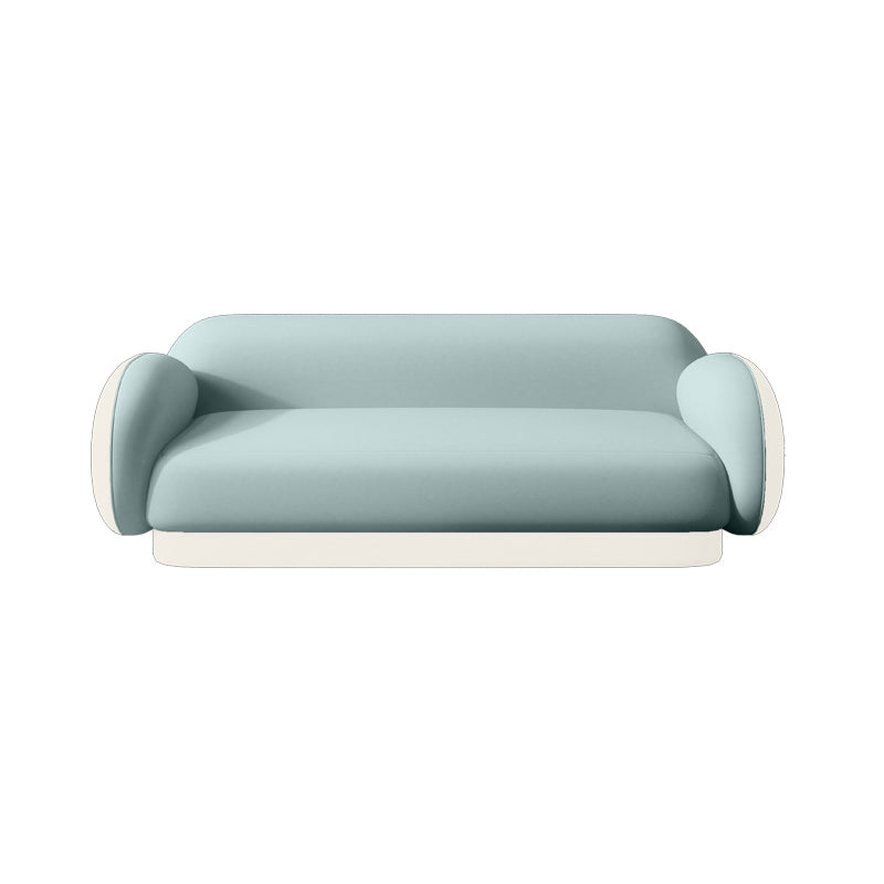 Modern Macaroon Sofa Pillow Top Arm Standard Tight Back Sofa for Apartment