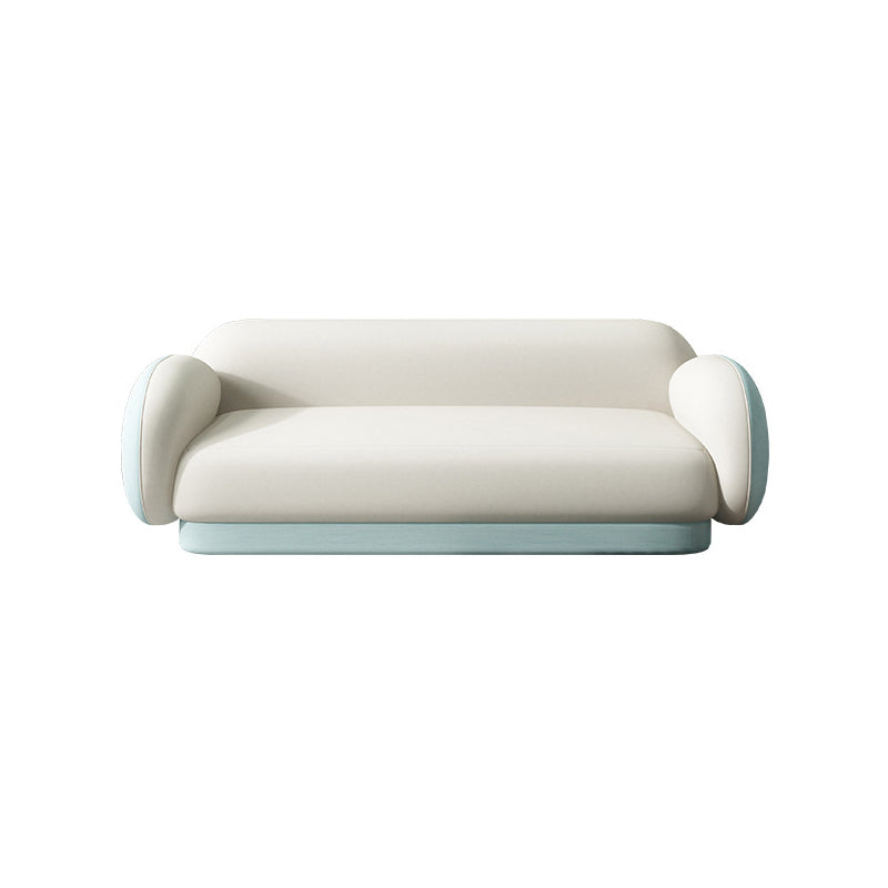 Modern Macaroon Sofa Pillow Top Arm Standard Tight Back Sofa for Apartment
