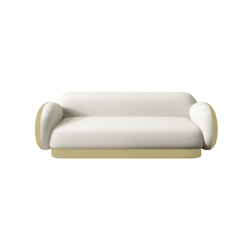 Modern Macaroon Sofa Pillow Top Arm Standard Tight Back Sofa for Apartment