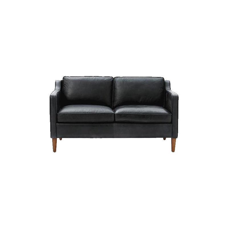Faux Leather 35,43 "Haute Courette de coussins à 3 places Resicace