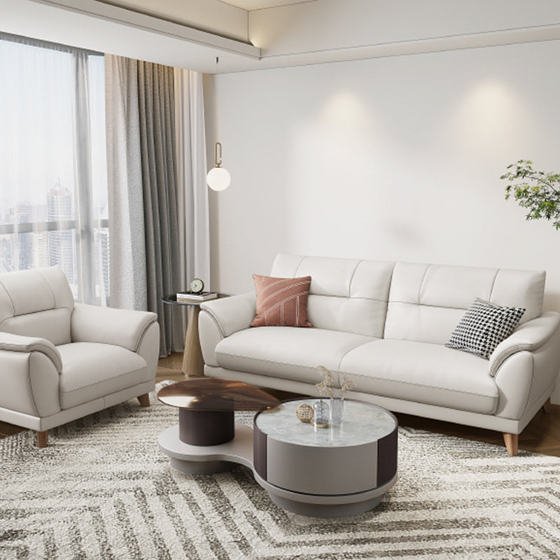 Ultra-Modern Sewn Pillow Back Sofa 33.46"H Pillow Top Arm Wear Resistance Sofa