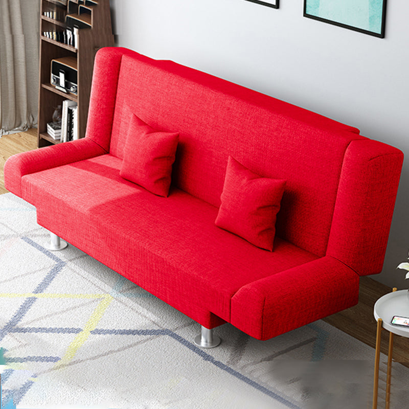 Leinen modernes Sofa 22 "W Cabrio -Sofa armlosen engen Rückensofa