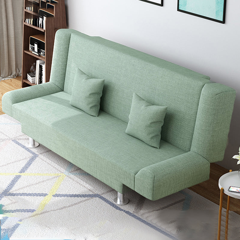 Leinen modernes Sofa 22 "W Cabrio -Sofa armlosen engen Rückensofa