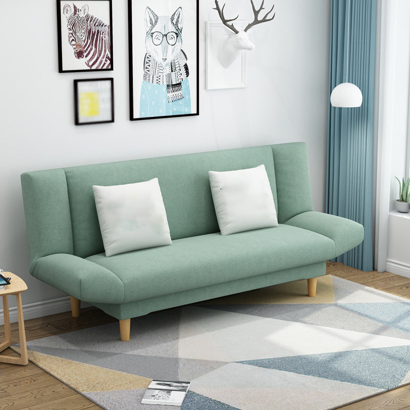 Leinen modernes Sofa 22 "W Cabrio -Sofa armlosen engen Rückensofa