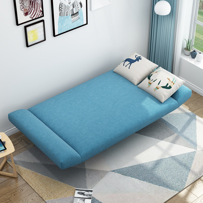 Leinen modernes Sofa 22 "W Cabrio -Sofa armlosen engen Rückensofa