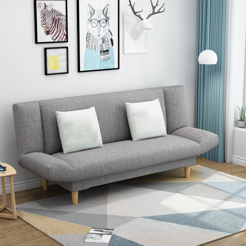 Leinen modernes Sofa 22 "W Cabrio -Sofa armlosen engen Rückensofa