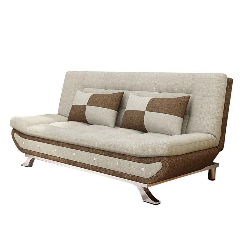74.80 "W √ó 35.43" d √ó 35.43 "H Keks Back -Leinen -Armless -Sofa mit faltbarem
