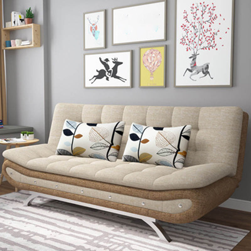 74.80 "W √ó 35.43" d √ó 35.43 "H Keks Back -Leinen -Armless -Sofa mit faltbarem