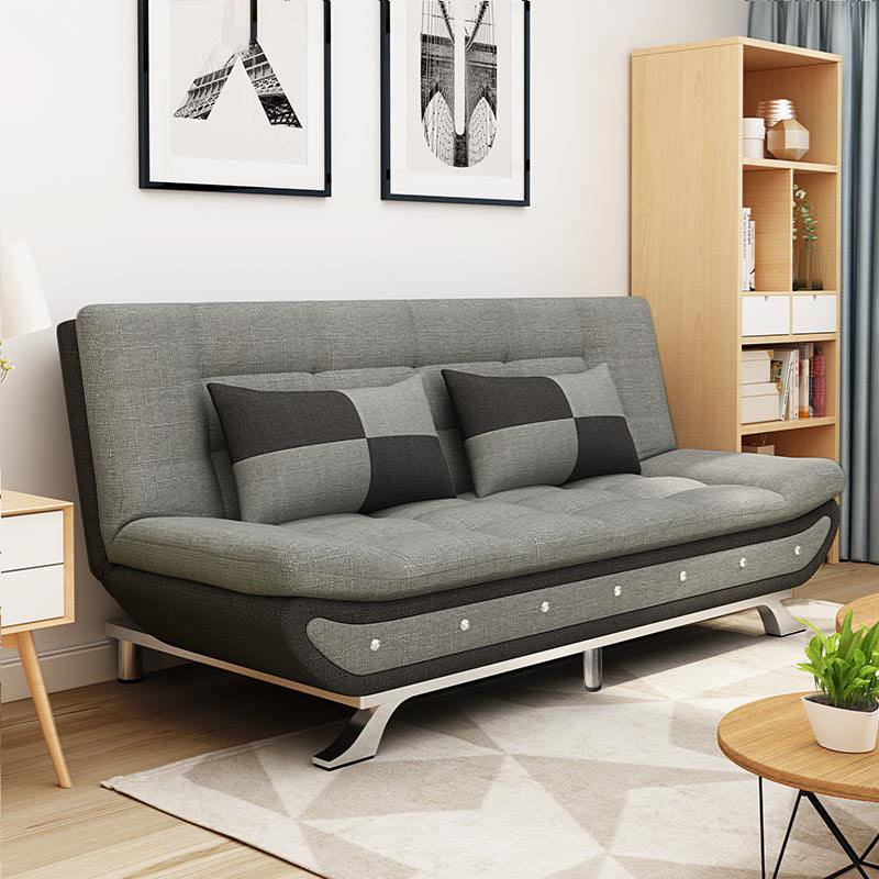 74.80 "W √ó 35.43" d √ó 35.43 "H Keks Back -Leinen -Armless -Sofa mit faltbarem