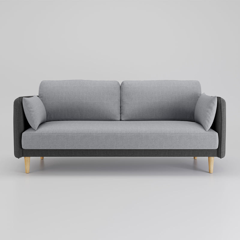 Contemporary Pillow Top Arm slipcovered Sofa 31.5"High Velvet Loose Back Sofa
