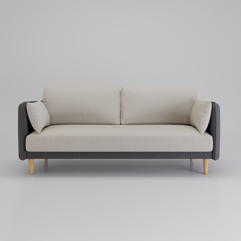 Contemporary Pillow Top Arm slipcovered Sofa 31.5"High Velvet Loose Back Sofa