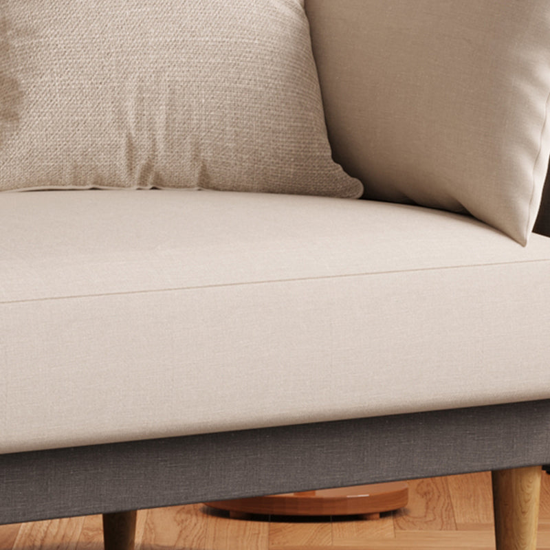Contemporary Pillow Top Arm slipcovered Sofa 31.5"High Velvet Loose Back Sofa