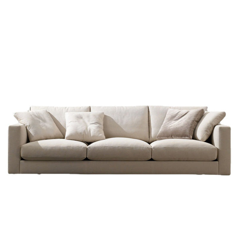 Modern Fabric Standard Sofa Square Arm Cushions Sofa for Living Room