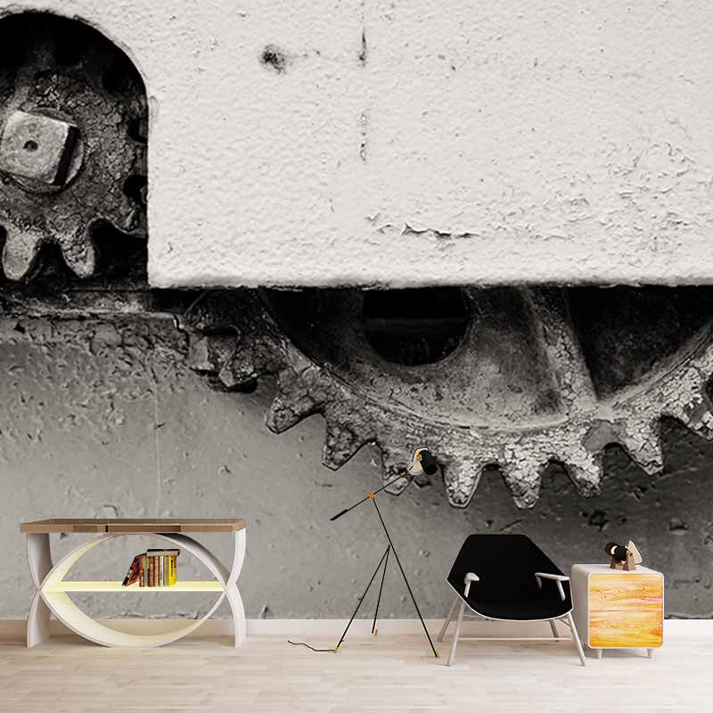 Gears Photography Mural Wallpaper Environment Friendly Living Room Wall Mural