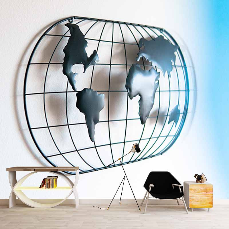 Photography Environment Friendly Mural Wallpaper Map Bedroom Wall Mural