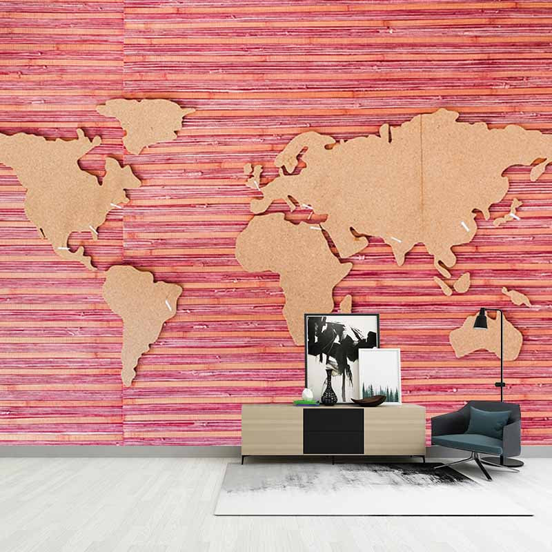 Photography Environment Friendly Mural Wallpaper Map Bedroom Wall Mural