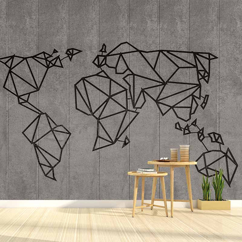 Photography Environment Friendly Mural Wallpaper Map Bedroom Wall Mural