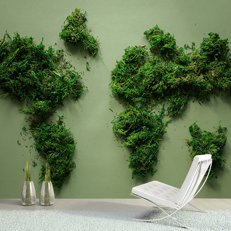 Environment Friendly Wall Mural Wallpaper Map Sitting Room Wall Mural